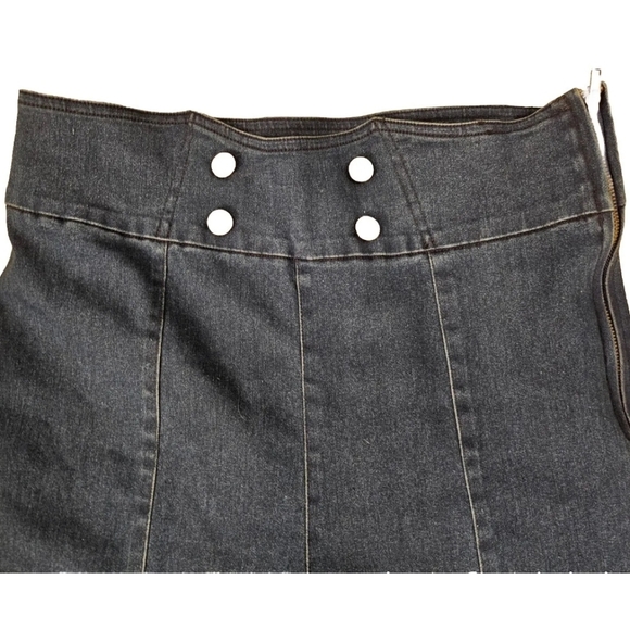 Flying Tomato Women's Dark Wash High Rise Stretch Flare Jeans Size Large - Picture 7 of 11